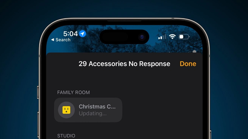 点军苹果手机维修分享iOS 16.2 用户升级 HomeKit 时卡死怎么办 